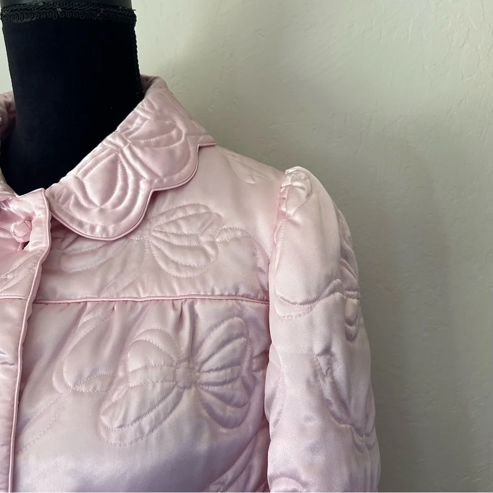 Vintage 50s Coquette Bow Puffer I. Magnin Coat - Picture 6 of 13